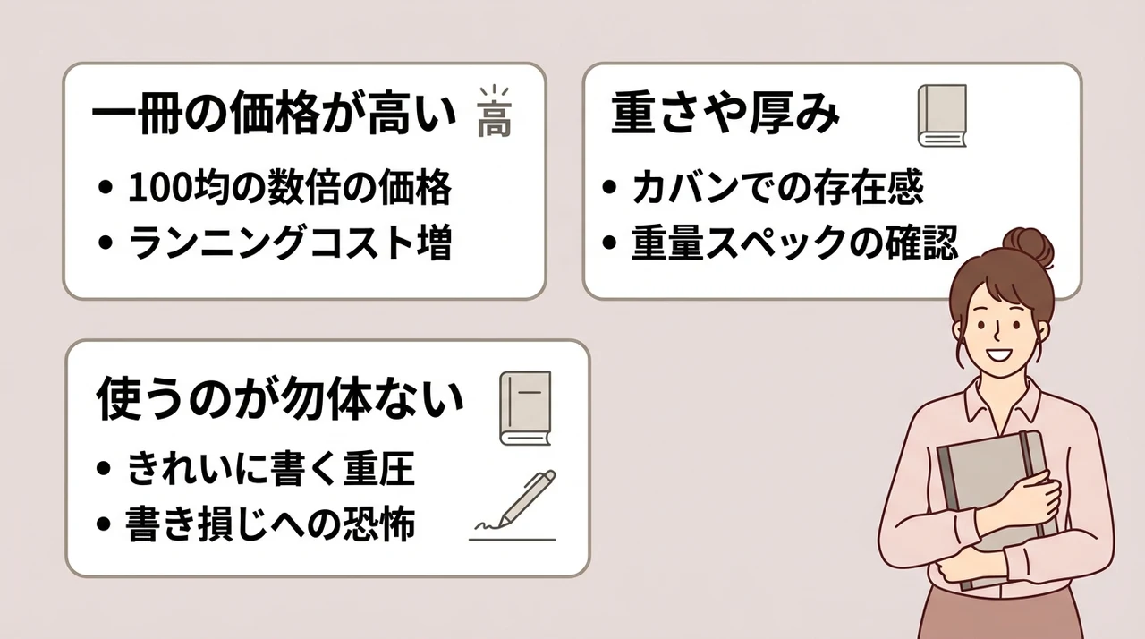 おしゃれなノートを選ぶデメリット3つ