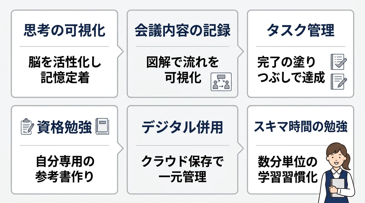 仕事や勉強で実践したいB5ノート活用術
