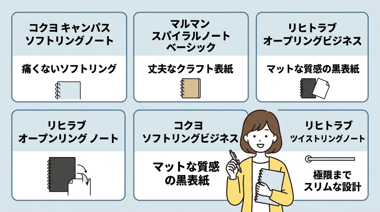 B5リングノートのおすすめ人気ランキング5選