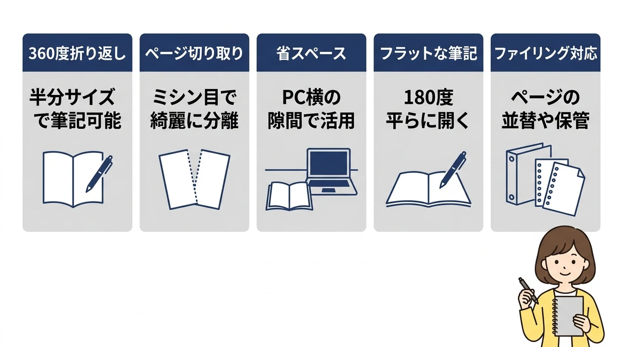 B5リングノートのメリット