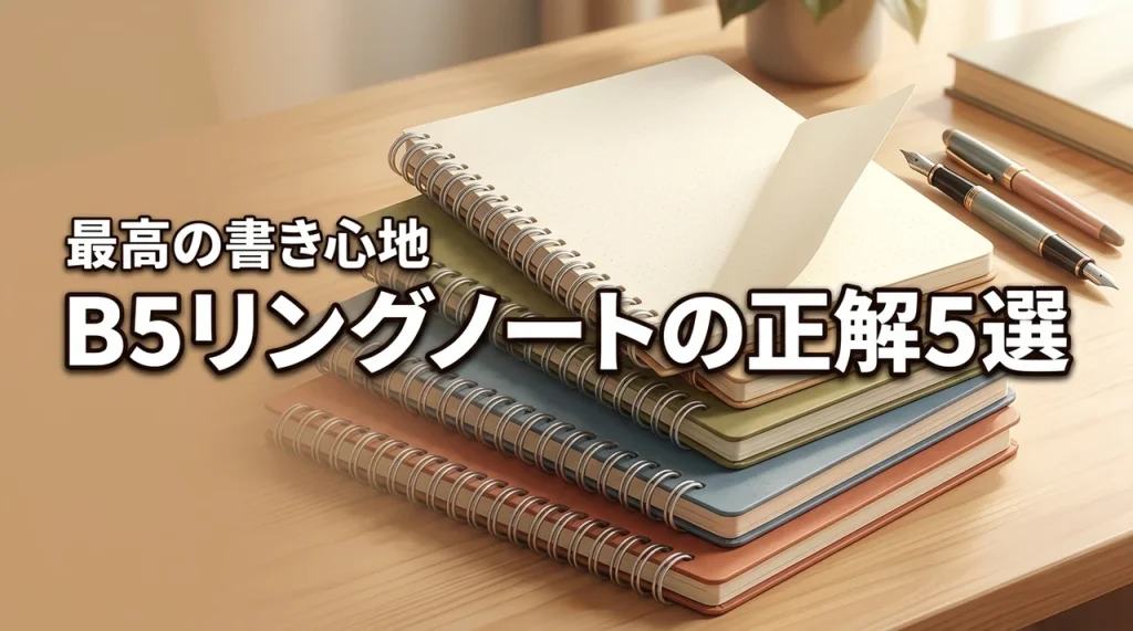 【厳選】B5ノートリングの正解はこれ！最高の書き心地を叶える5冊