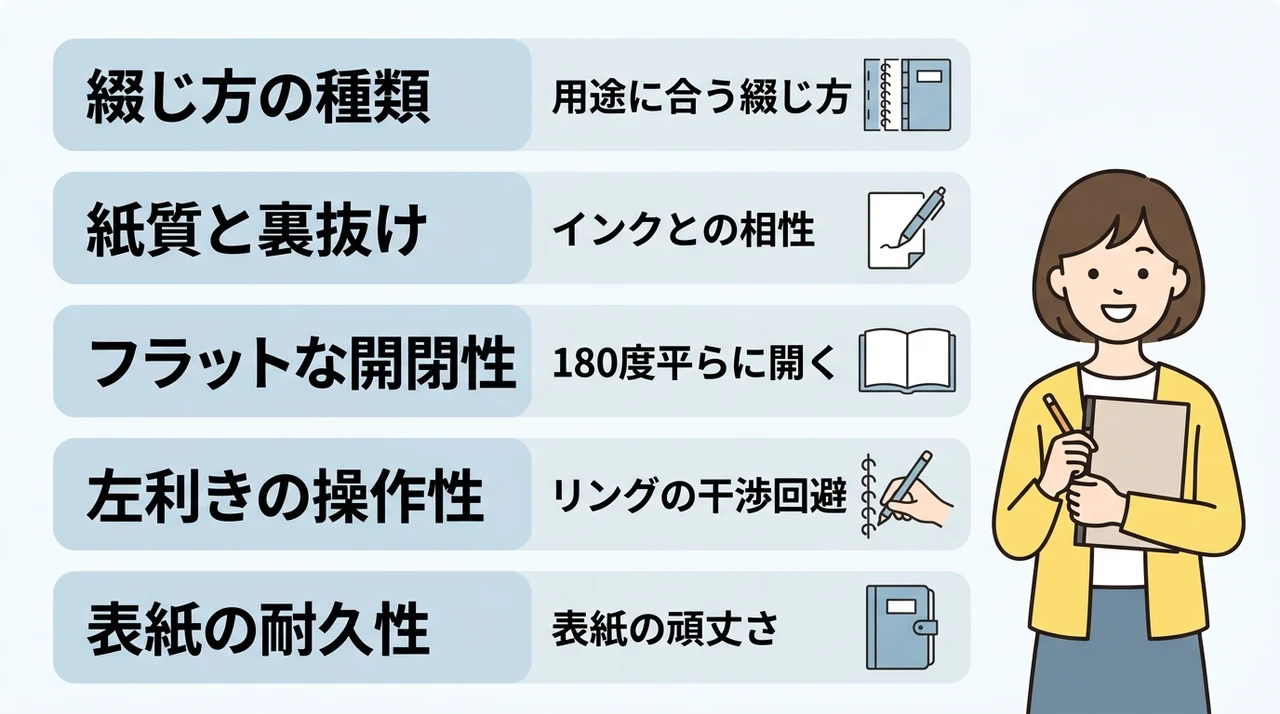失敗しない無地B5ノートの選び方