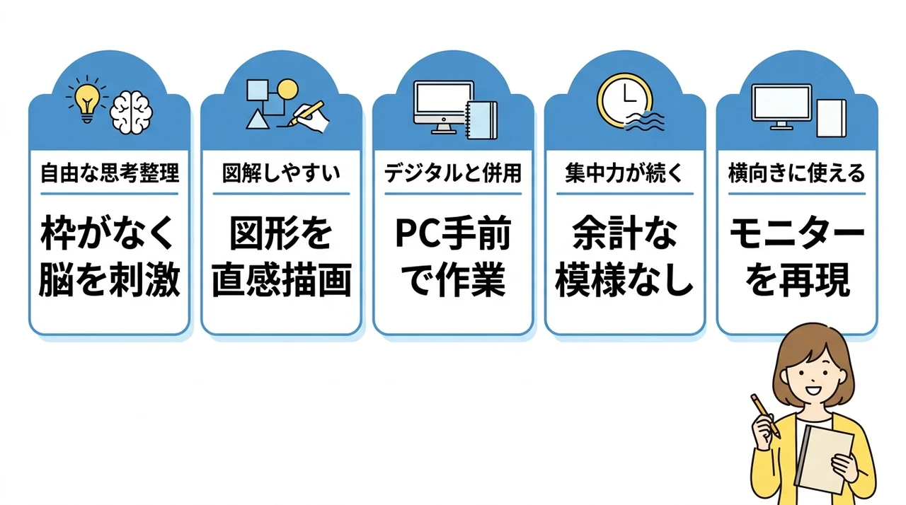無地B5ノートを使うメリット