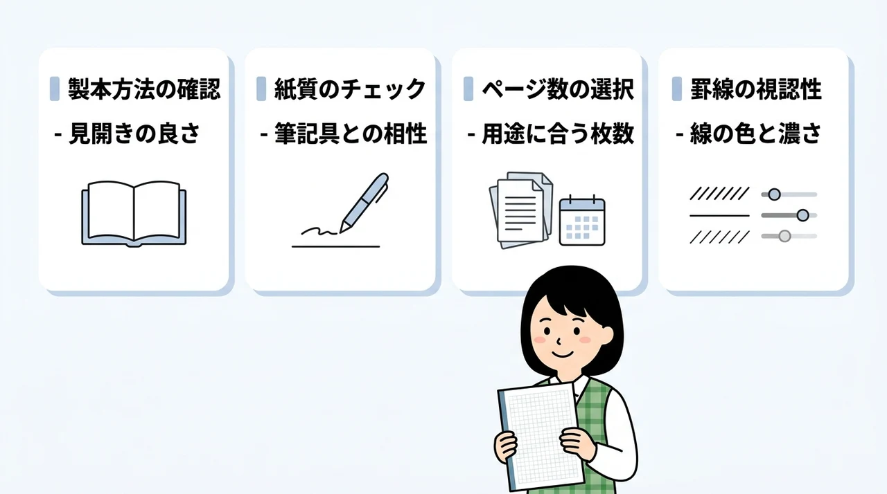 B5方眼ノートを選ぶ際のポイント