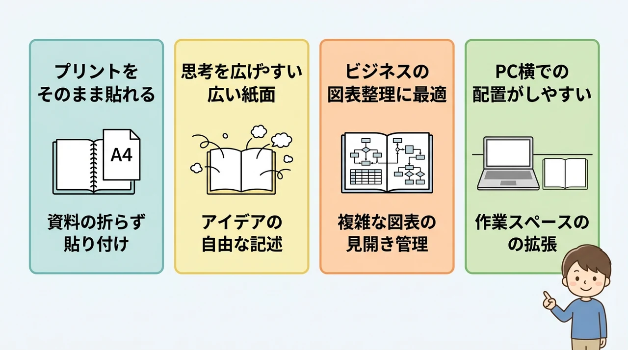 A4ノートを活用するメリット