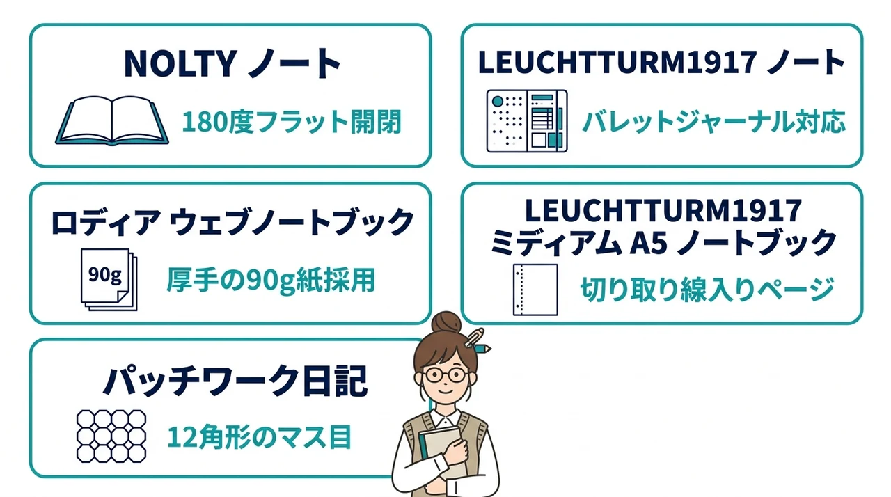 A5ノートのハードカバーおすすめ5選