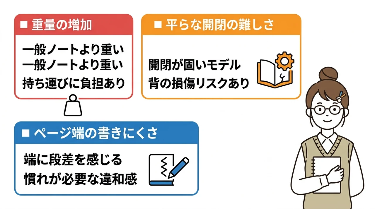ハードカバーA5ノートのデメリット