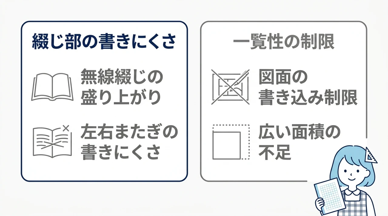 A5方眼ノートのデメリット