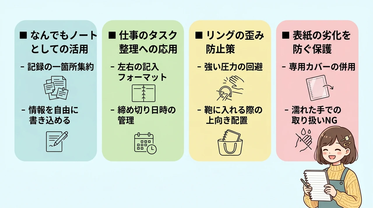 ロルバーンA5ノートの使い分けとメンテナンス