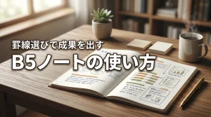B5ノートの使い方は?勉強や仕事で成果を出す罫線の選び方と活用メソッドを伝授